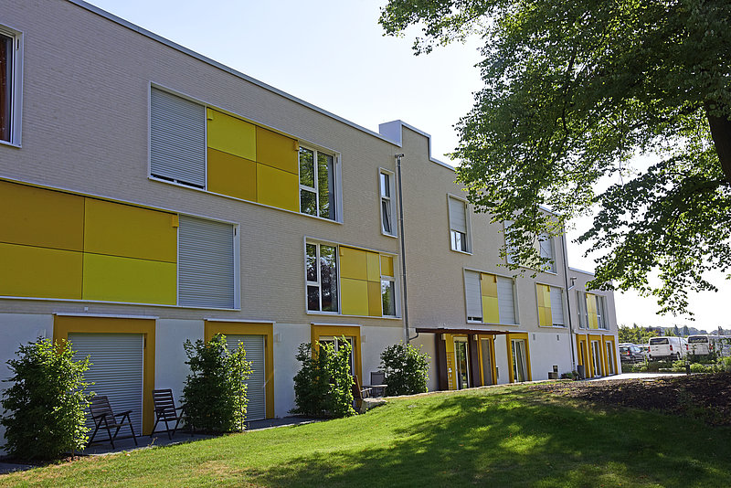 Außenansicht der Wohnanlage CampusQuartier